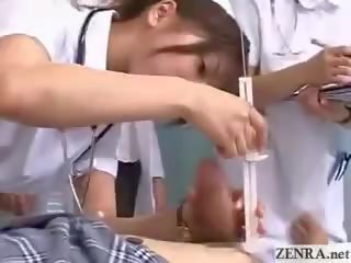 Milf japão intern instructs enfermeiras em adequado punhetas