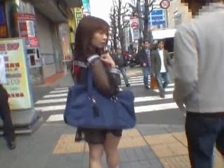 Mikan Astonishing Asian darling Enjoys Public