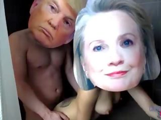 Donald Trump and Hillary Clinton Real Celebrity dirty clip Tape Exposed XXX